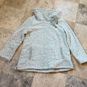 Soft Surroundings Plush Light Sage Hoodie